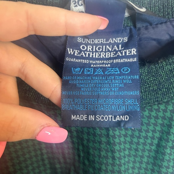 SUNDERLAND OF SCOTLAND, size XL, mens weather beater tartan plaid golf pullover - Picture 6 of 9